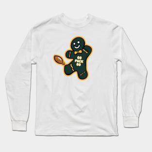 Green Bay Packers Gingerbread Man Long Sleeve T-Shirt